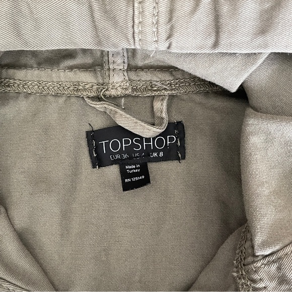 TOPSHOP Army Style Hooded Utility Jacket - Picture 9 of 13